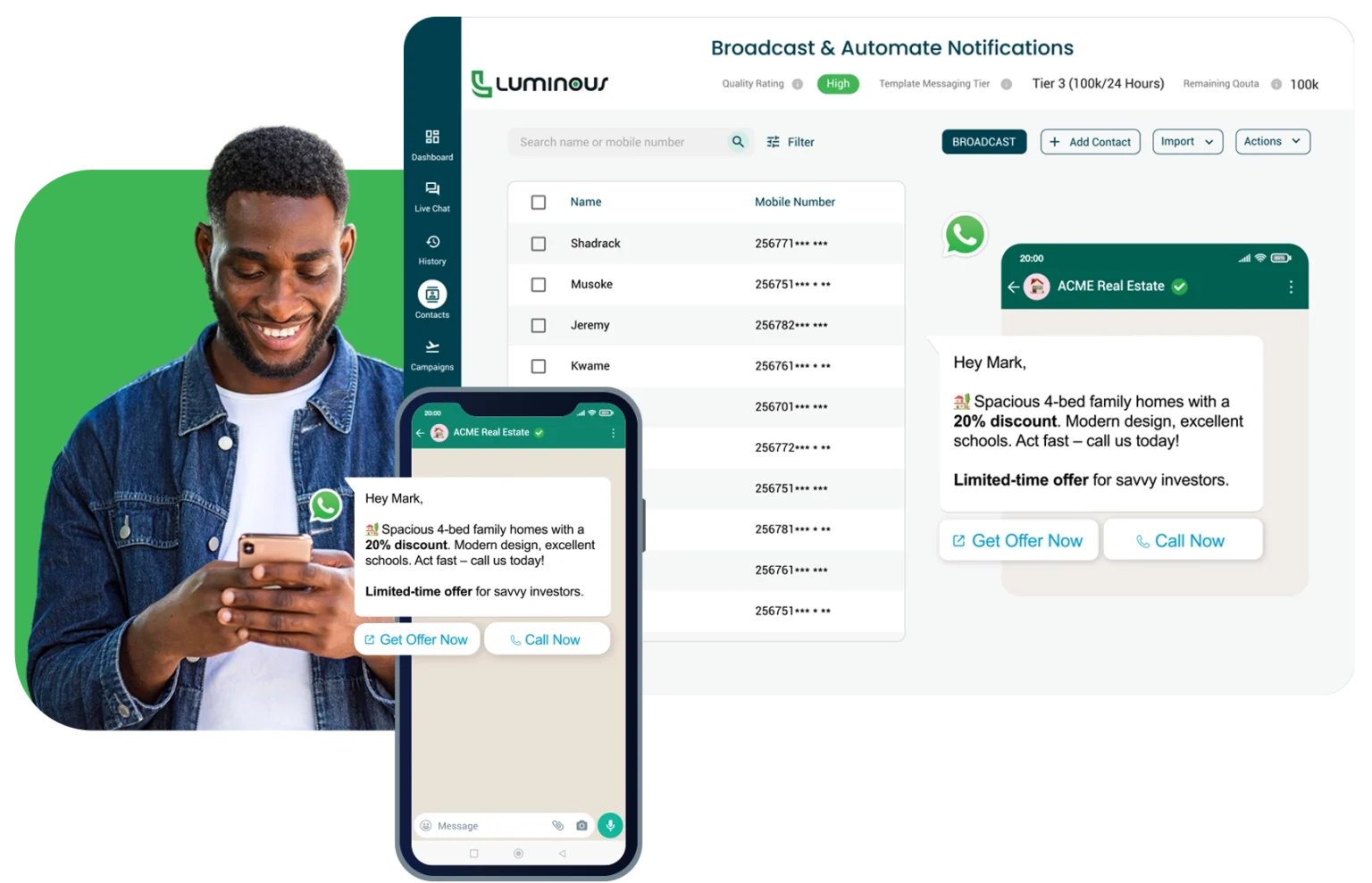 Luminous CRM platform preview