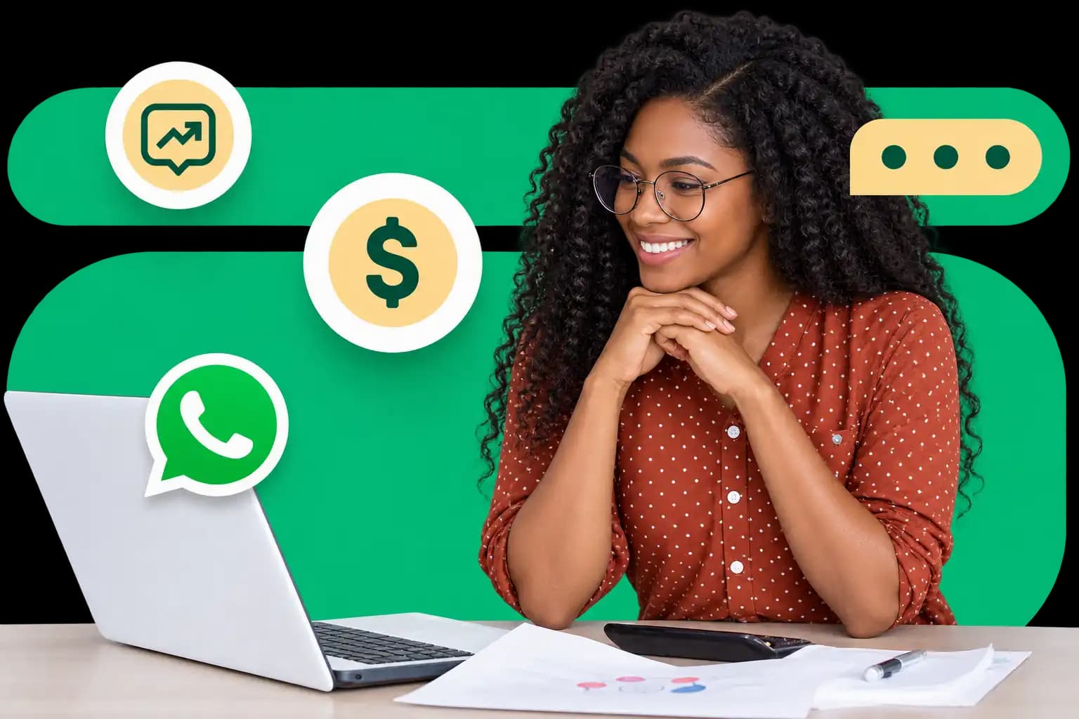 A marketer reviewing WhatsApp campaign performance